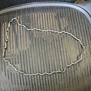 Vintage Silver Wavy Chain Necklace